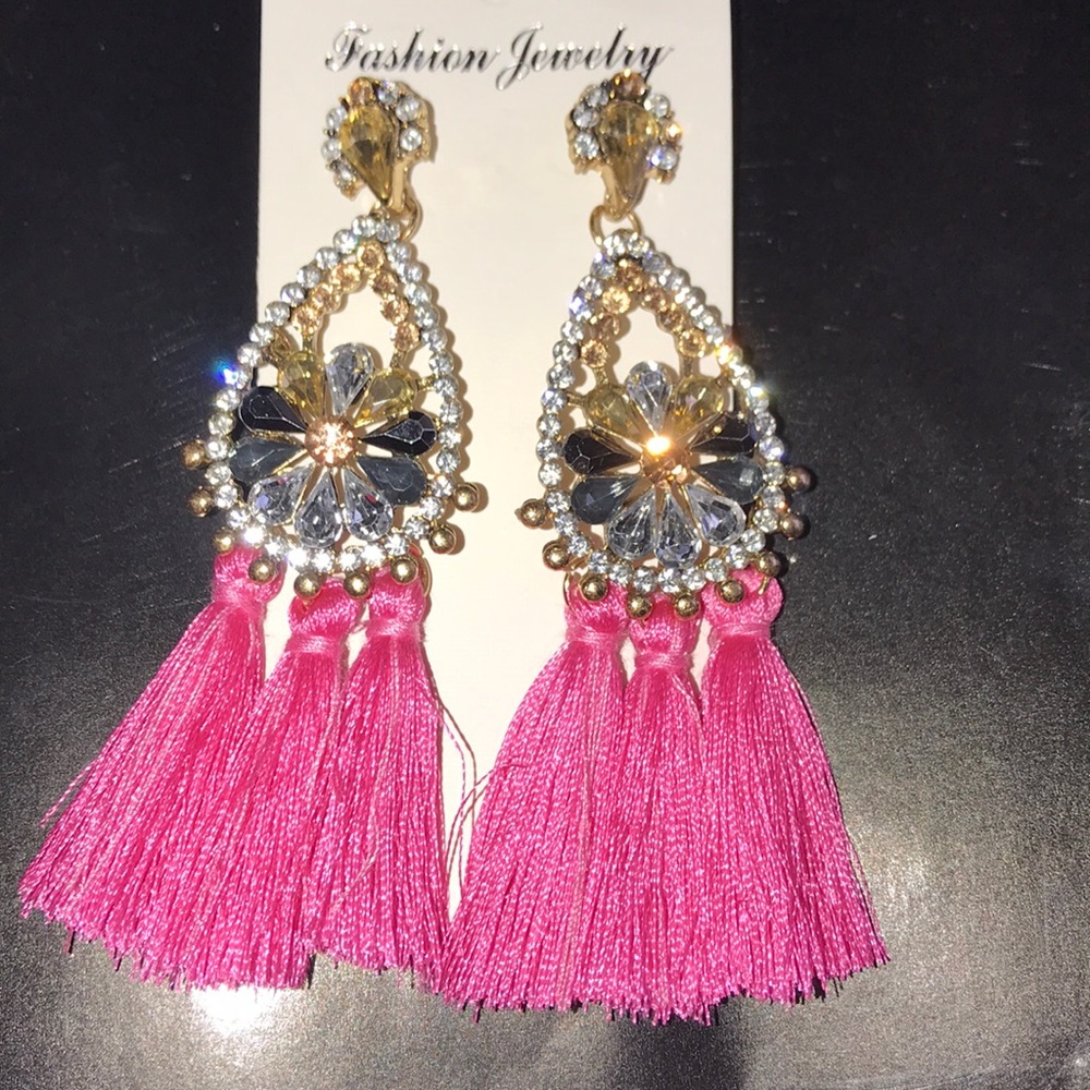 Bohemian Tassel Earrings - Picture 4 of 7